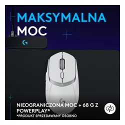 Myszka gamingowa Logitech G309 Lightspeed Biały