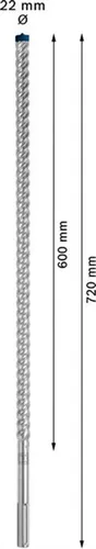 Wiertło udarowe 22x600x720mm Bosch EXPERT SDS max-8X