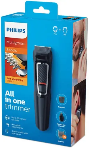 Триммер Philips Multigroom MG3730/15 8 насадок 60 мин