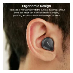 Słuchawki bezprzewodowe Tozo NC7 Pro Dokanałowe Bluetooth 5.3 Czarny