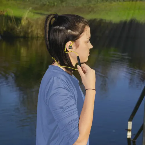 Słuchawki bezprzewodowe Hama Freedom Athletics III Dokanałowe Bluetooth 5.3 Żółty