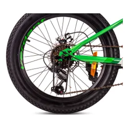 Rower dziecięcy SUN BABY Verdant Calix 20 dla chłopca Biało-zielono-żółty