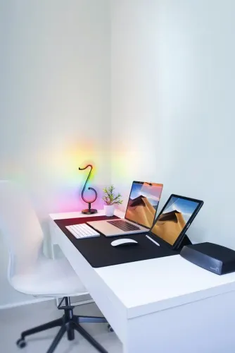 Lampa stojąca ActiveJet AJE-MELODY RGB Czarny