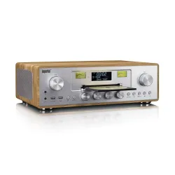 Radioodbiornik Imperial DABMAN 280CDWDSI Radio FM DAB+ Bluetooth Brązowo-srebrny