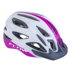 Kask rowerowy AUTHOR Flow X9 Biało-różowy MTB (rozmiar M)