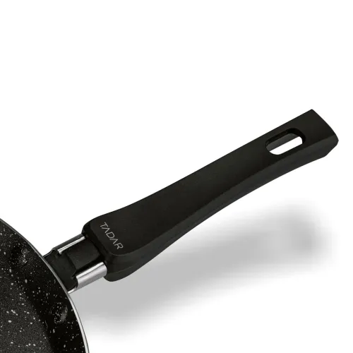 Patelnia do naleśników nieprzywierająca Tadar Amarantina Grey Marble 24 cm indukcja