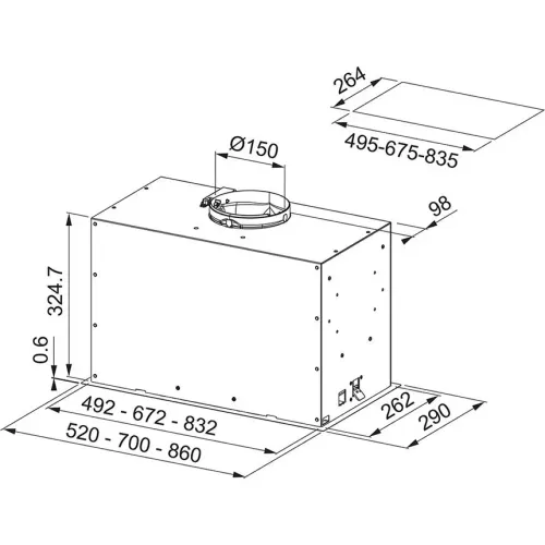 Okap Franke Box Flush Premium A52 Czarny