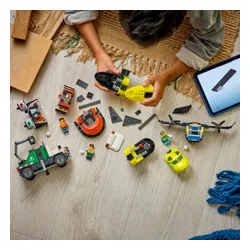 LEGO 60505 City Zestaw z samolotem, ciężarówką serwisową i poduszkowcem