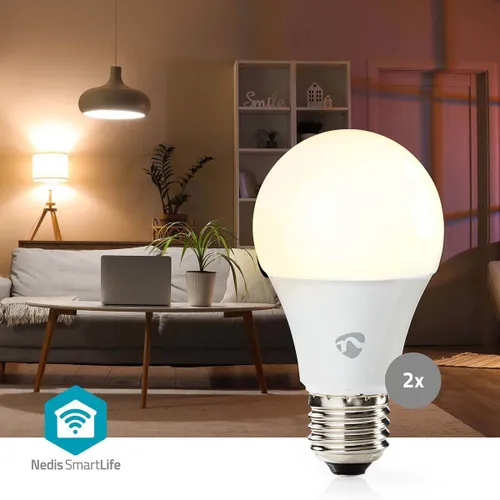 Inteligentna żarówka LED NEDIS SmartLife WIFILRC20E27 9W E27 Wi-Fi (2 szt.)