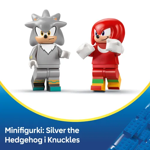 LEGO 77118 Sonic the Hedgehog Silver w samochodzie kontra Knuckles w monster trucku