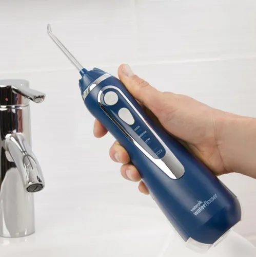 Irygator bezprzewodowy WATERPIK WP-583 Cordless Advanced 2.0 Granatowy + 4 końcówki