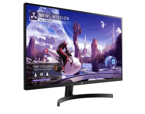 Monitor LG 32QN600P-B - gamingowy - 32" - 2K - 75Hz - 5ms