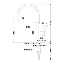 Bateria TEKA FOT 995 Chrom