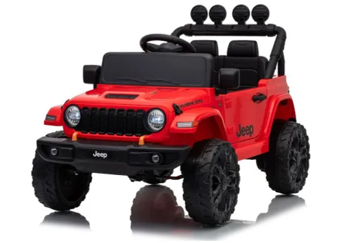 Auto Na Akumulator Jeep Rubicon 2X200W 24V Eva Skóra LED Pilot Radio MP3