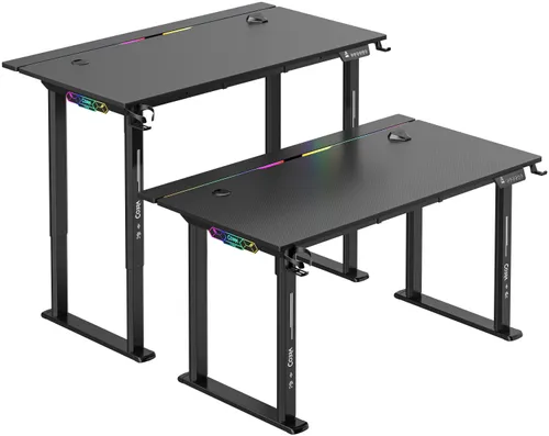Biurko gamingowe COBRA Electra S CRF1421ELBKRGB Czarny