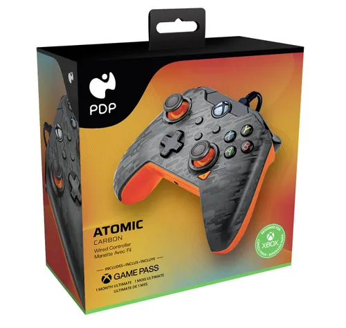 PDP Atomic Carbon Pad для Xbox-проводная