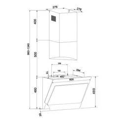 Okap Amica OKP6651S Czarny