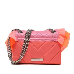 Kurt Geiger 690-Geantă Mini Kensington Cu Volane 9963057609 Pieptene Roz