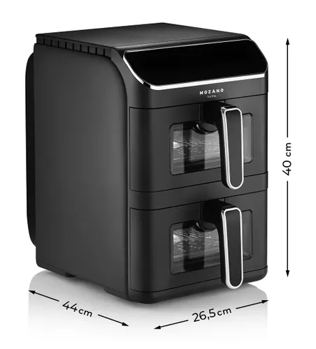 Air Fryer Frytkownica beztłuszczowa MOZANO AirTower Duo 11l z podwójnym koszem 12 automatycznych programów
