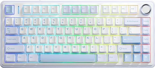 Klawiatura AULA F75 Sea Salt Blue Graywood V3 Switch RGB