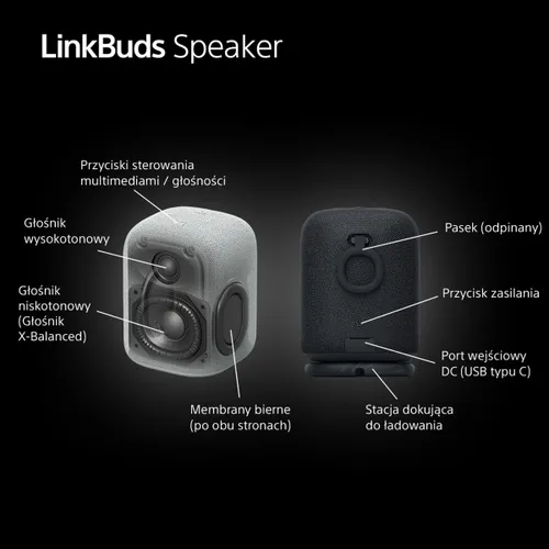 Głośnik mobilny SONY LinkBuds LS1 Czarny