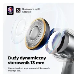 Słuchawki bezprzewodowe Soundpeats Air4 Douszne Bluetooth 5.3 Czarny