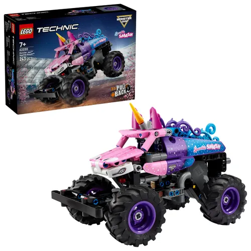 KLOCKI LEGO TECHNIC 42220 Monster Jam Sparkle Smash, zestaw klocków +7 lat