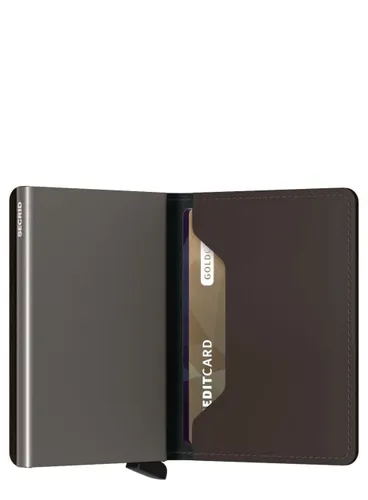 Portfel ochrona RFID Secrid Slimwallet Matte - truffle