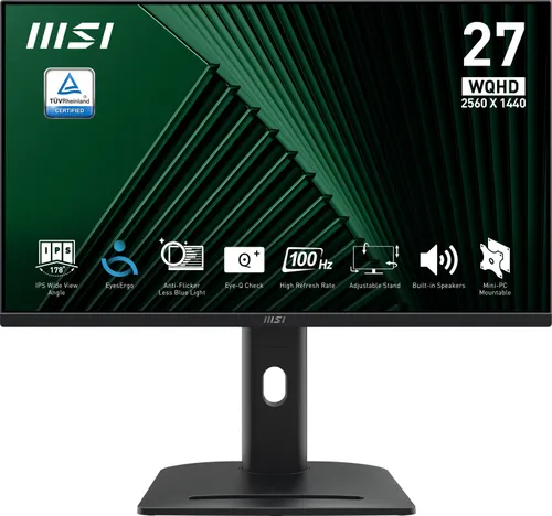 Monitor MSI Pro MP275QPG 27" 2560x1440px IPS 100Hz 1 ms [MPRT]
