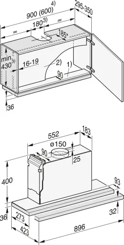 Okap Miele DAS 4920 Stal szlachetna