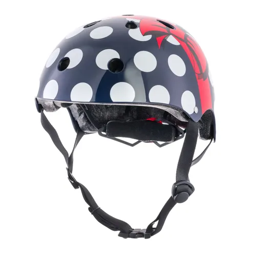 Kask rowerowy dziecięcy Hornit PolkaDot navy/white/red