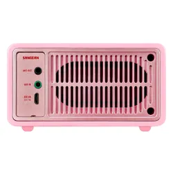 Radioodbiornik Sangean GENUINE MINI WR-7 Radio FM Bluetooth Różowy