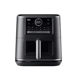 Air Fryer Frytkownica beztłuszczowa BRAUN MultiFry 7 HF7076BK 8l z okienkiem do obserwacji postępów gotowania