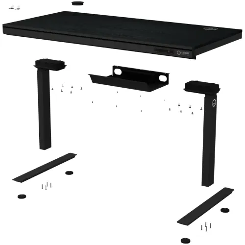 Biurko Lorgar Desk Pro 80 Series DP80W Blat Melaminowy 140cm Regulacja wysokości Czarny