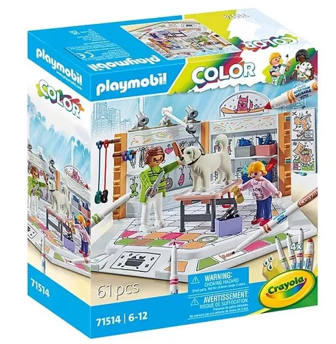 Playmobil Цветной набор с фигурками 71514 Салон для собак