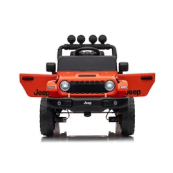 Auto Na Akumulator Jeep Rubicon 2X200W 24V Eva Skóra LED Pilot Radio MP3