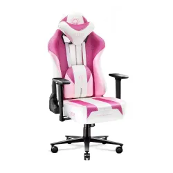 Fotel Diablo Chairs X-Player 2.0 Normal Size Gamingowy do 150kg Skóra ECO Tkanina Marshmallow pink