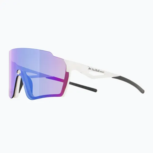 Okulary przeciwsłoneczne Red Bull SPECT Stun shiny white/smoke with purple-green mirror