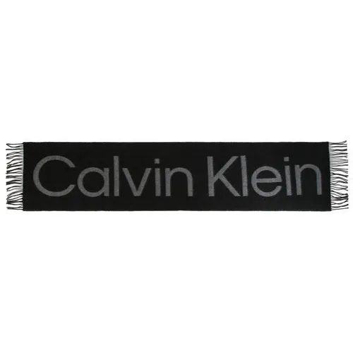 Calvin Klein eșarfă Jacquard întunecată 40X180 K50K509696 BAX