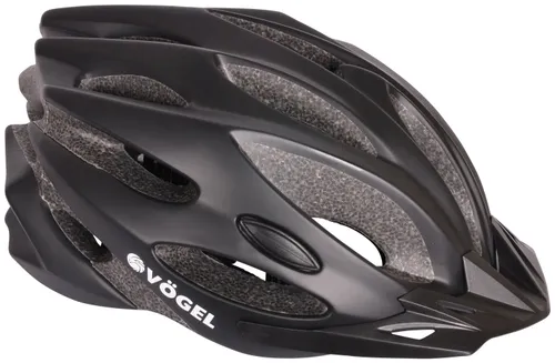 Kask rowerowy VÖGEL VKA-944 Czarny MTB z lampką (rozmiar L)