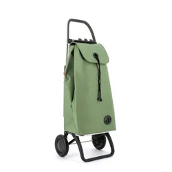 Coș de cumpărături pliabil cu 2 roți Rolser and-MAX TWEED-green