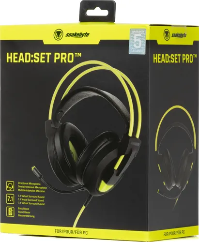 Snakebyte Head Kulaklıklar: Set Pro Sarı (SB914119)