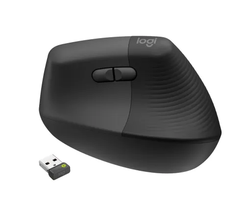 Myszka pionowa Logitech Lift Business bezprzewodowa szara