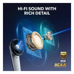 Słuchawki bezprzewodowe Soundcore Liberty 4 Pro Dokanałowe Bluetooth 5.3 Czarny błyszczący