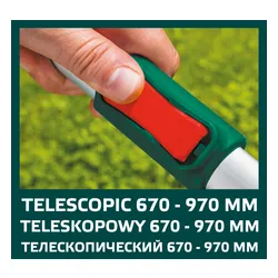 Sekator do gałęzi kowadełkowy, uchwyty aluminiowe, teleskopowe Verto 15G259