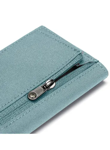 Portfel antykradzieżowy Pacsafe RFIDsafe Trifold Wallet - fresh mint