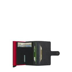 Mini Portfel Secrid Miniwallet Optical - black / red