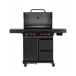 Grill Gazowy Landmann Cool Black 4.1 Maxx 4+1 Palniki Żeliwny Ruszt