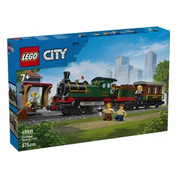 LEGO City 60511 Retro pociąg z lokomotywą parową, zestaw klocków 7+