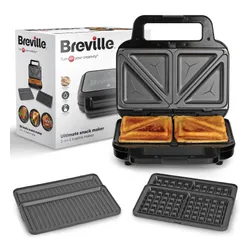 Opiekacz Breville VST098X 3w1 Trójkąty Gofry Panini 900W